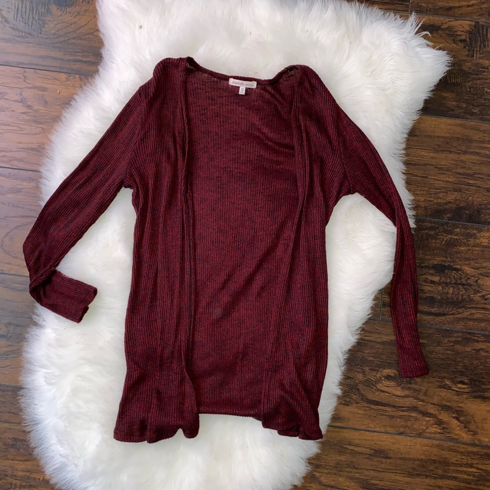 💕Charlotte Russe maroon cardigan 💞